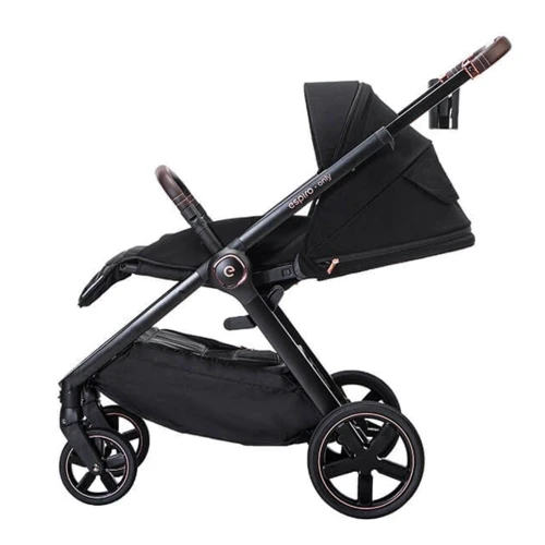Универсальная Коляска 2 в 1 Espiro Only 2022 210 Stylish Black Gel (5906724205668) фото 9