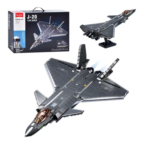 Конструктор Sluban Model Bricks Винищувач J-20 1007 деталей (M38-B1187)