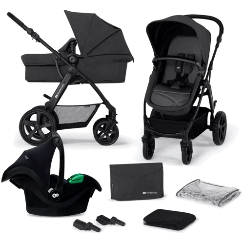 Универсальная коляска 3 в 1 Kinderkraft Moov 2 Pure Black (KSMOOV02BLKEV00)