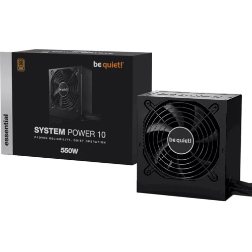Блок живлення be quiet! System Power 10 550W (BN327): Потужність, Ватт 550