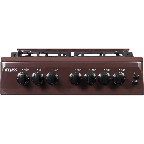Плита комбинированная KLASS T6404E4 D.BROWN: Управление механическое