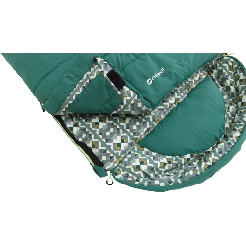 Спальный мешок Outwell Camper Supreme/-9°C Petrol Blue Left (230352): Материал внешней ткани Polycotton, 80% polyester / 20% cotton