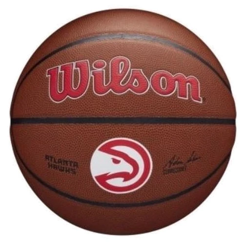 Мяч для игры Wilson NBA TEAM ALLIANCE BSKT ATL HAWKS баскетбольный size 7 (WTB3100XBATL)