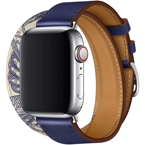 Аксессуар для Watch Apple Hermès Double Tour Band Encre/Béton (MX2T2) for Apple Watch 38/40mm: Производитель Apple