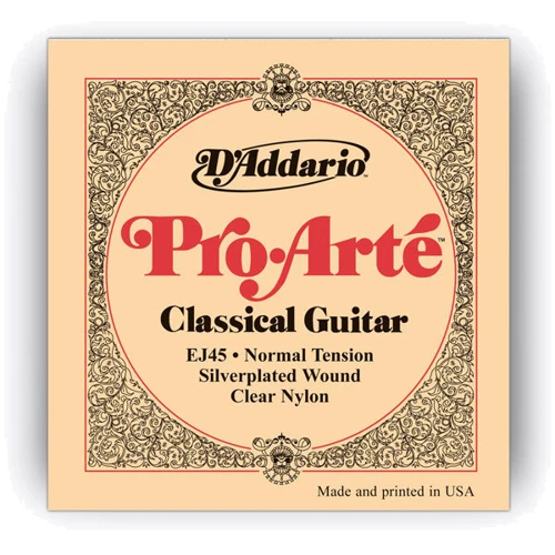 Струна для гітар Струны D`ADDARIO EJ45 PRO-ARTE NORMAL TENSION: Тип Комплект струн