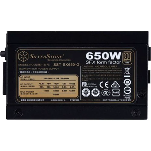 Блок питания Silverstone SX650-G (SST-SX650-G): Модульные (съемные) кабеля есть