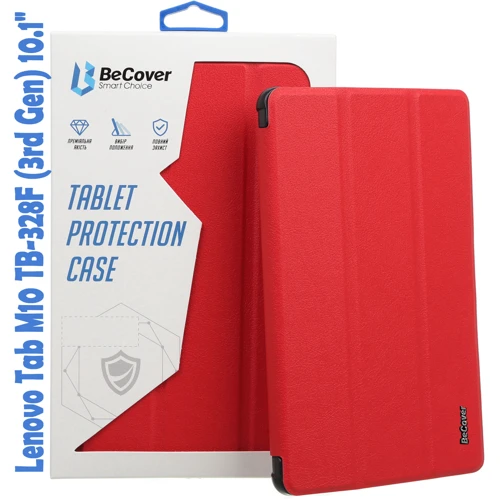 Аксессуар для планшетных ПК BeCover Smart Case Red for Lenovo Tab M10 TB328F (3rd Gen) 10.1" (708286)