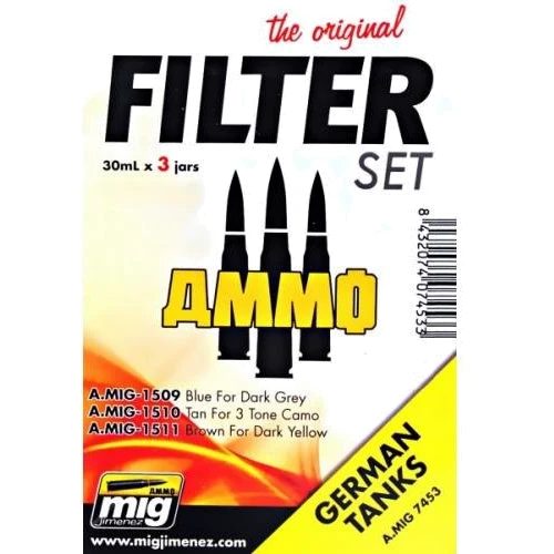 Набор фильтров MIG (AMMO) A-MIG-7453: Немецкая бронетехника A-MIG-7453