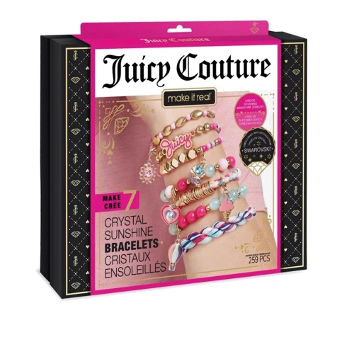 

Набор для создания шарм-браслетов с кристалами Swarovski Make it Real Juicy Couture Солнечное сияние