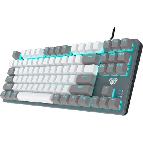 Клавиатура Aula F3287 Keycap KRGD Blue USB UA Grey/White (6948391240954): Тип клавиш механический