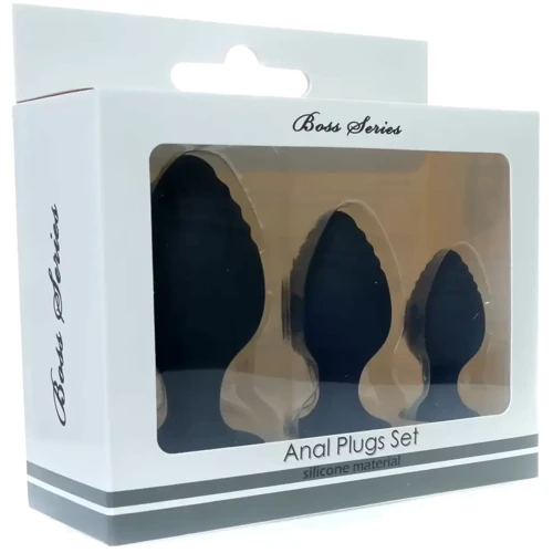 Набор анальных стимуляторов Boss Series - Silicone Anal Plugs Set (BS7800018)