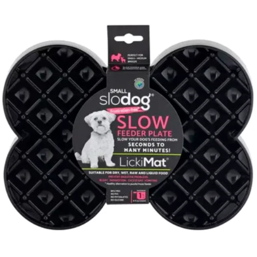 Коврик для медленного питания LickiMat DOG SMALL SLODOG BLACK для собак (9349785008261)