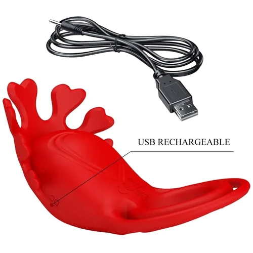Ерекційне віброкільце LYBAILE Pretty Love - Vibration Penis Ring Ruben Red (BI-210311)