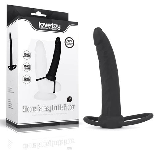 Насадка для двойного проникновения LoveToy Anal Indulgence Collection Silicone Fantasy Double Prober