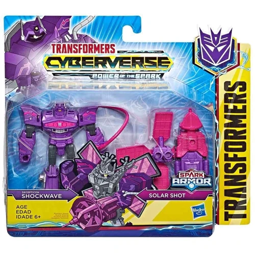 Набор Transformers Hasbro Фигурка Трансформеры Кибервселенная Спарк Армор 13см CYBERVERSE SPARK ARMOR SHOCKWAVE (E4300): Функциональные характеристики Наличие аксессуаров