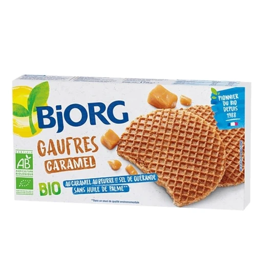 Вафлі Bjorg з карамельною начинкою 175г (3229820788098)