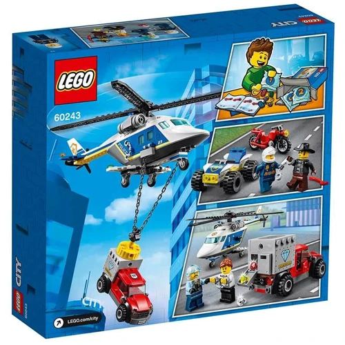 Конструктор LEGO City Погоня на поліцейському вертольоті (60243): Кількість деталей, шт. 212