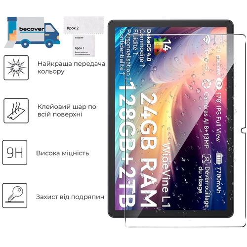 Аксессуар для планшетных ПК BeCover Tempered Glass Clear for Oscal Pad 90 10.92 (713695)