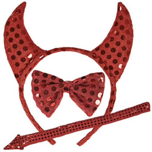Рога, хвост и бантик для эротического образа Rubies
