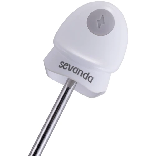 Уретральный зонд LOCKINK Sevanda Vibrating & E-stim Metal Urethral Sounding - White