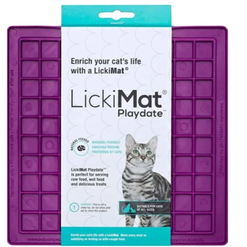 Килимок для повільного живлення Licki Mat Playdate для котів (9349785005055)