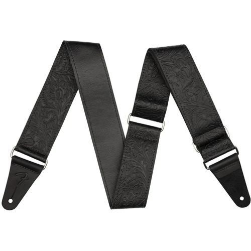 Ремень гитарный FENDER STRAP 2" TOOLED LEATHER BLACK