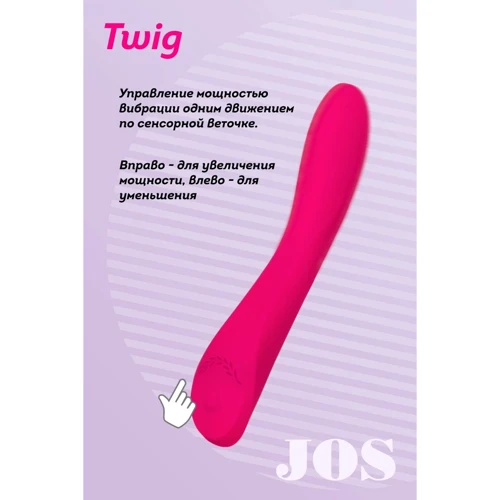 Вибратор для точки G с сенсорным управлением Toyfa JOS Twig Pink
