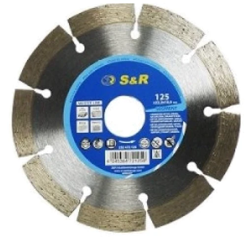 Диск алмазний S&R Meister 125 мм Segment по армованому бетону граніту каменю: Виробник S&R