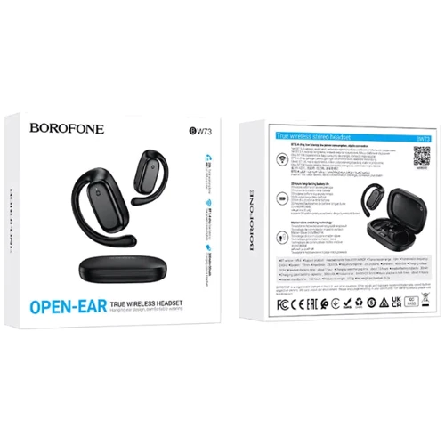 Наушники Borofone BW73 Lucky Black: Время работы, ч 4