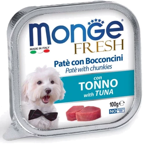 Паштет для собак Monge Dog Fresh з тунцем 0.1 кг (70013017)
