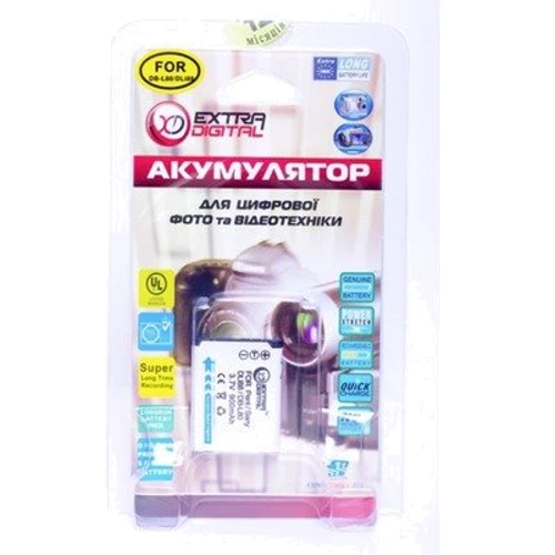 Аккумулятор ExtraDigital Sanyo DB-L80, D-LI88 фото 3