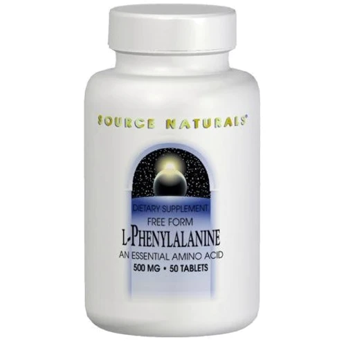 Source Naturals L-Phenylalanine, 500 mg, 100 Tab