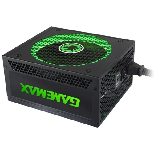 Блок питания GameMax RGB550: Коннекторы 20+4pin / 1x4+4pin / 3 HDD / 6 SATA / 1 FDD / 1x6+2pin