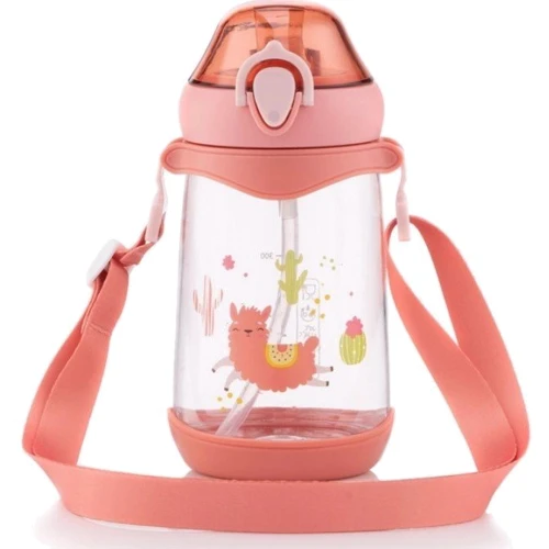 Бутылка для воды детская Ardesto Llama 500 ml розовая (AR2250PL) фото 7