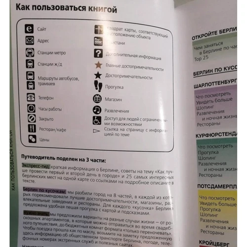 Берлин. Путеводитель с детальной картой города внутри. Красный гид: Количество страниц 128