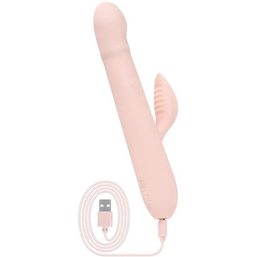 Вибратор-кролик Good Vibes Only - SHAI Thrusting Vibrator Soft Silicone - Pink