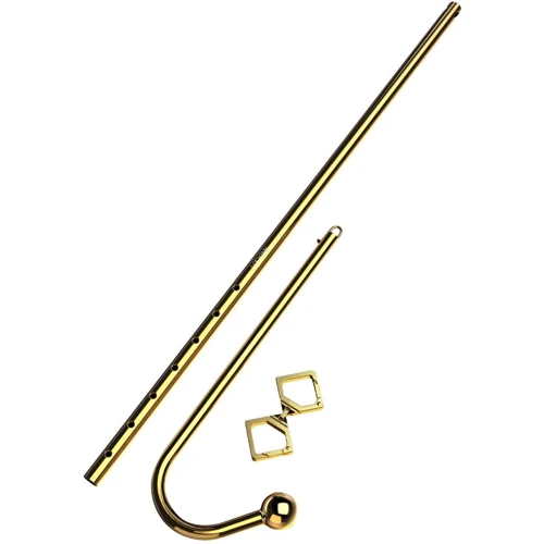 Анальний гак LOCKINK Golden Adjustable Anal Hook Set
