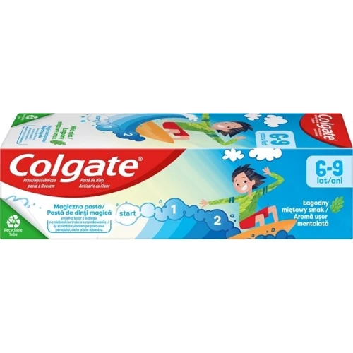 Зубная паста Colgate для детей 6-9 лет со вкусом нежной мяты 50 мл (8718951265837): Область применения Полость рта