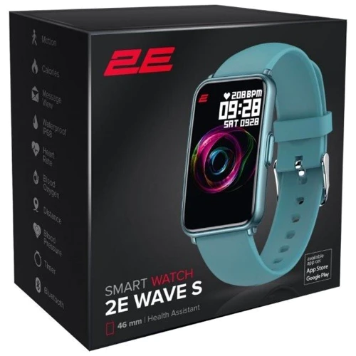 Смарт-часы 2E Wave S 46mm Indigo: Материал корпуса пластик