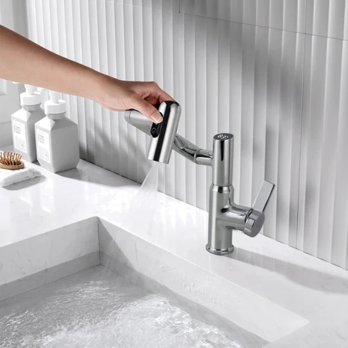Смеситель для раковины Lefton Single-Hole Rotatable Faucet with Temperature Display-BF2204 Chrome: Вес, кг 1.8