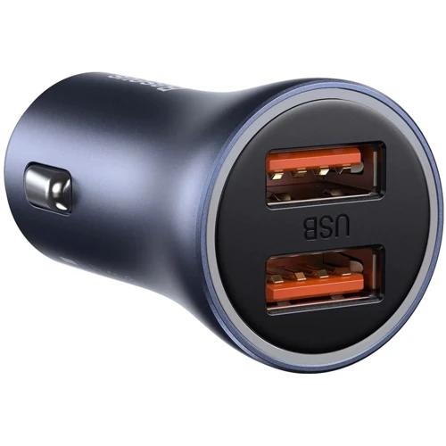 Зарядное устройство Baseus Car Charger 2xUSB Golden Pro 40W Gray (CCJD-A0G): Кабель в комплекте отсутствует