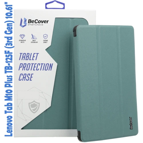 Аксесуар для планшетних ПК BeCover Smart Case Dark Green для Lenovo Tab M10 Plus TB-125F (3rd Gen)/K10 Pro TB-226 10.61" (708303) фото 8