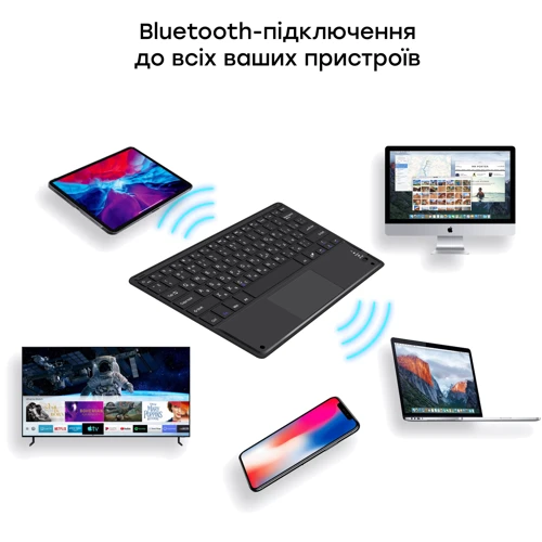 Клавиатура AIRON Easy Tap (4822352781088): Тип клавиатуры компактная