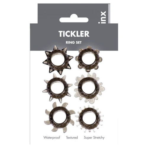 Набір ерекційних кілець Linx Tickler Set Textured Ring Smoke