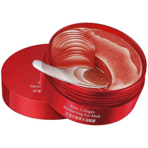 Venzen Ruby Collagen Moisturizing Eye Mask Гидрогелевые патчи под глаза с экстрактом бурых водорослей 60 шт.: Время применения универсальный