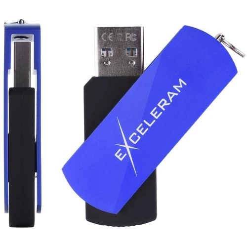 USB-флешка eXceleram 128GB P2 Series USB 3.1 Gen 1 Blue/Black (EXP2U3BLB128) фото 6