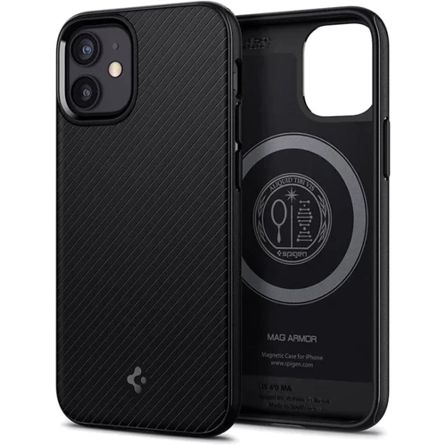 Чехол для iPhone Spigen Core Armor Mag Matte Black (ACS01866) for iPhone 12 Mini: Тип чехла накладка на заднюю часть