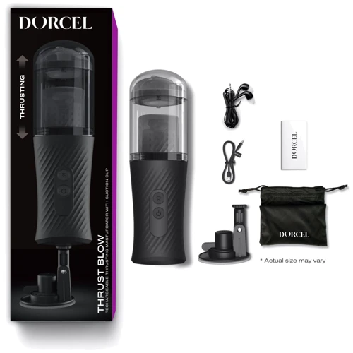 Автоматический мастурбатор Dorcel THRUST BLOW, голосовое сопровождение, присоска
