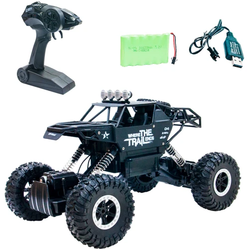 Автомобиль Off-Road Crawler на р/у – Where The Trail Ends (матов.черн., аккум.7.2V, мет.корпус,1:14) (SL-121RHMBl): Масштаб модели 1:14