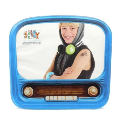 Фоторамка Present Time "Урожайное радио", голубая (SY 101 041 BL*)